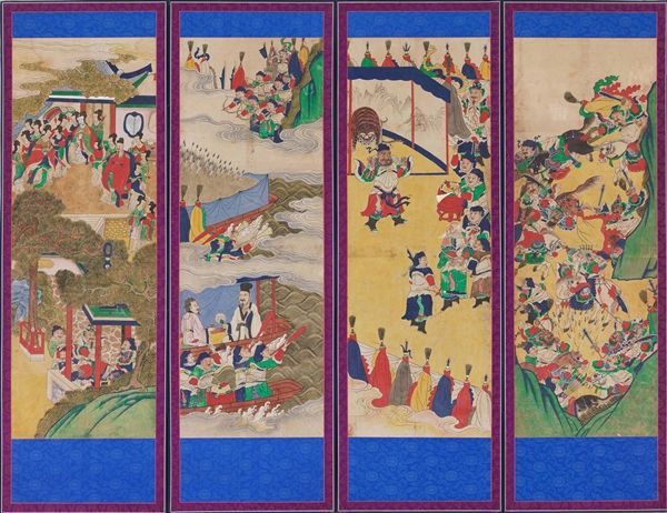 ▲ 삼국지연의도병풍, 국립고궁박물관 소장&nbsp;
