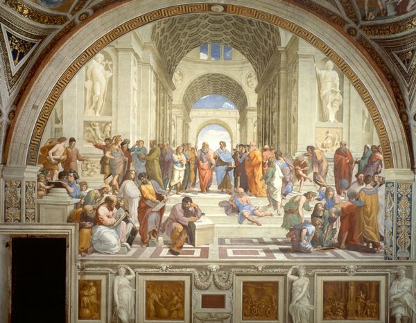 ▲ The School of Athens by Raffaello Sanzio da Urbino