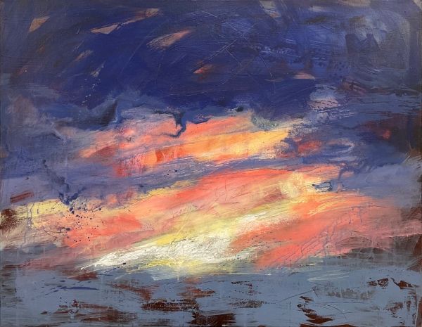 ▲ 홀로 산에 서서, 91.0cmx 116.8cm, Acrylic on canvas, 2026