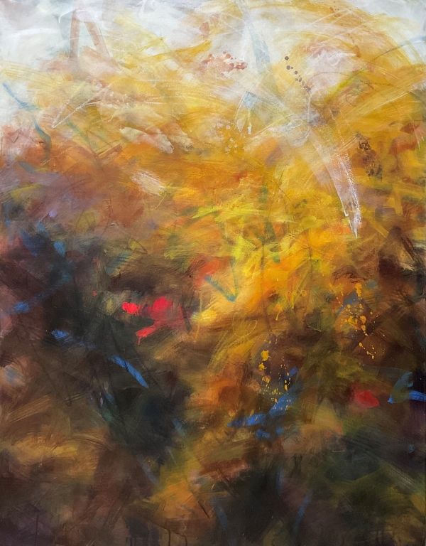 관목 숲을 걷다, 116.8cmx 91.0cm, Acrylic on canvas, 2025