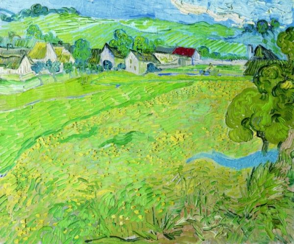▲ 오베르의 레 베스노 마을(Les Vessenots à Auvers), 1890, 티센보르네미사 미술관