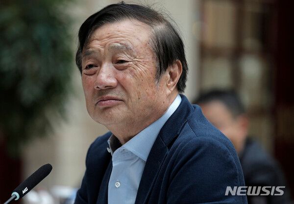 중국의 통신장비업체 화웨이 최고경영자(CEO)인 런정페이./사진=뉴시스 제공.