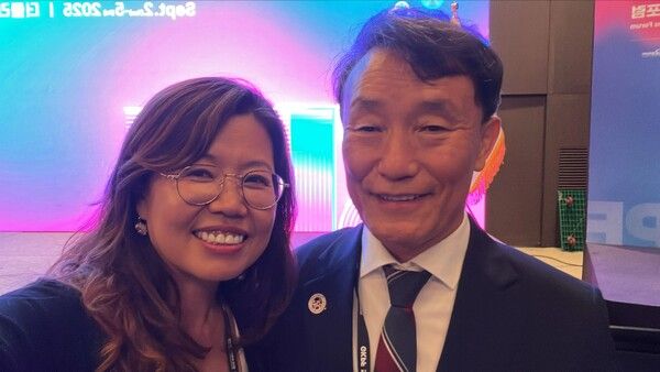 이상기 재외동포신문 회장과 영국 런던시 지역구(킹스톤 어폰템스)박옥진 의원