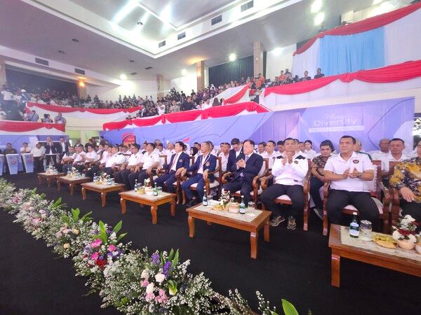 2025년 인도네시아 국군총사령관컵 국제태권도대회에 주빈으로 초청 받은 김상진 아시아태권도연맹 회장/사진 아시아태권도연맹 제공