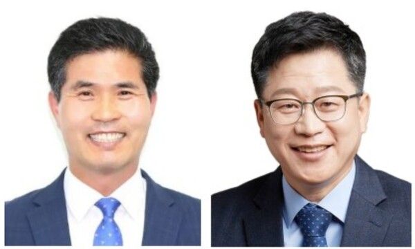 우측 안호영 의원, 좌측 이원택 의원