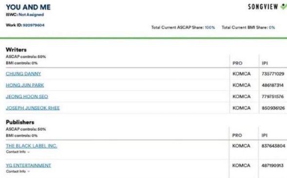 솔로활동을 암시하는 듯 했던 제니의 미공개 솔로곡 'YOU AND ME' 등록 / SNS 캡쳐
