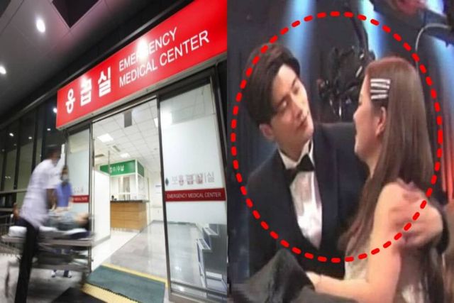 사진= 박나래와 성훈의 시상식 모습과 응급실의 사진/ MBC 시상식 및 인터넷 커뮤니티