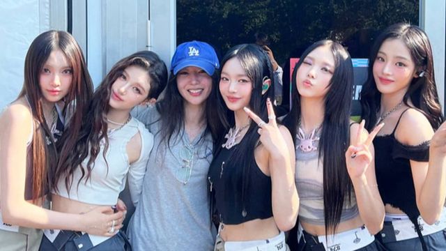 어도오 민희진 대표가 제작한 뉴진스 걸그룹과 함께 찍은 사진