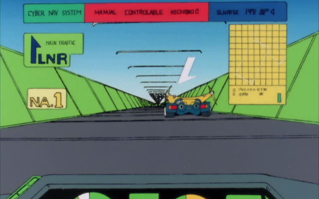 ▲사이버 포뮬러 속 증강현실 헤드업 디스플레이(사진=Sunrise)