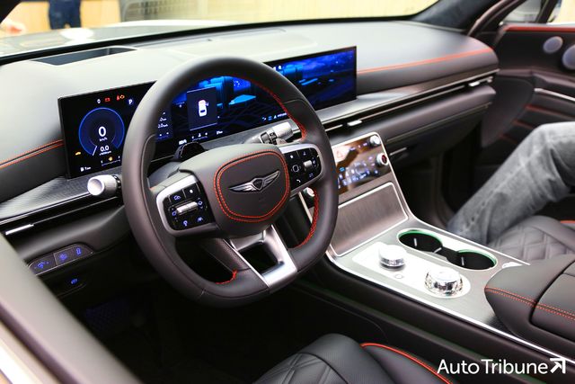 ▲참고 이미지. 제네시스 GV80 쿠페 실내(사진=양봉수 기자)