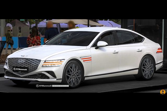▲제네시스 G80 페이스리프트 예상도(사진=유튜버 '뉴욕맘모스')