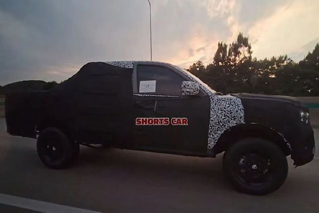 ▲기아 픽업트럭 스파이샷(사진=숏카)