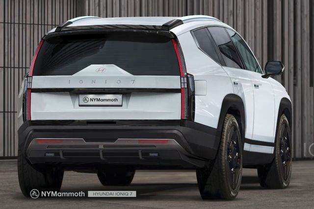 ▲현대 아이오닉 7 후면 예상도(사진=유튜브 '뉴욕맘모스')