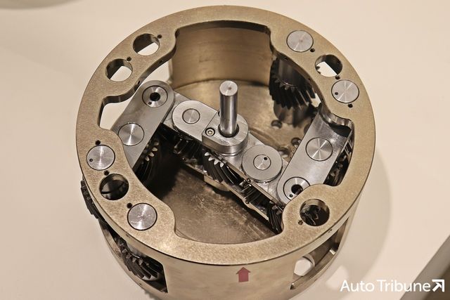 ▲유니휠 유성기어 시연용 기구(사진=최현진 기자)