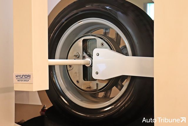 ▲현대차 유니휠 시스템(사진=최현진 기자)