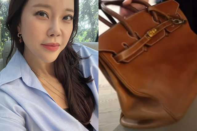 ▲백지영의 변색된 가방 (사진=백지영 SNS, 유튜브 채널 '백지영')