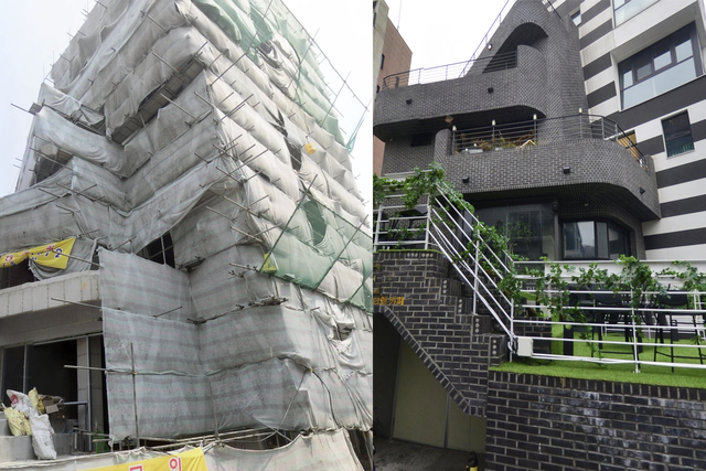 ▲공효진 서교동 건물 전, 후 (사진=네이버 지도)