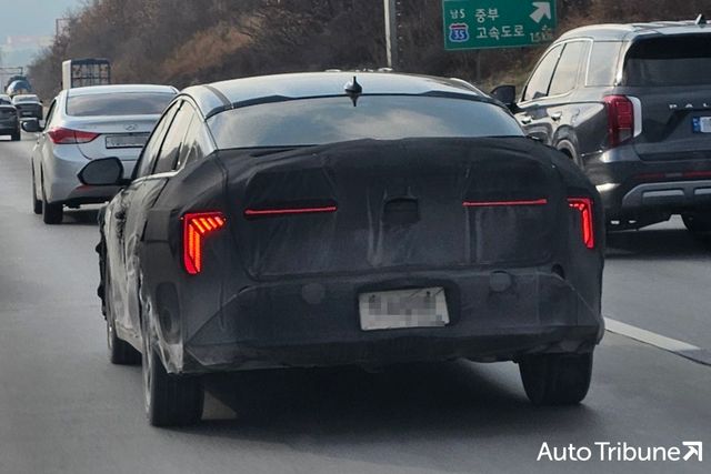 ▲기아 신형 K4 스파이샷(사진=양봉수 기자)