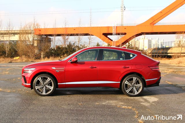 ▲제네시스 GV80 쿠페 측면(사진=전우주 기자)