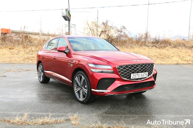 ▲제네시스 GV80 쿠페 전측면(사진=전우주 기자)