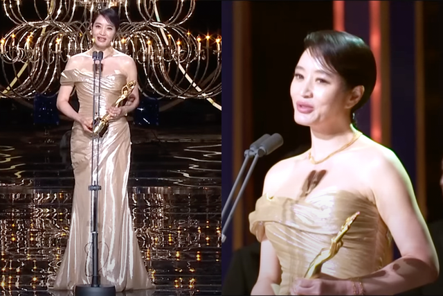 ▲제44회 청룡영화상 김혜수 드레스(사진=유튜브 채널'KBS Entertain')