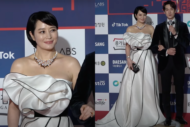 ▲제41회 청룡영화상 김혜수 드레스(사진=유튜브 채널'뉴스엔·NewsenTV')