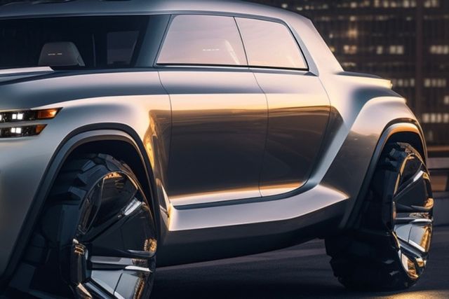 ▲제네시스 GV90 픽업 예상도(사진=뉴욕맘모스 인스타그램)