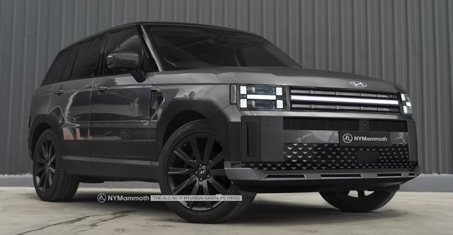 ▲현대 신형 싼타페 캘리그라피 예상도(사진=유튜버 '뉴욕맘모스')