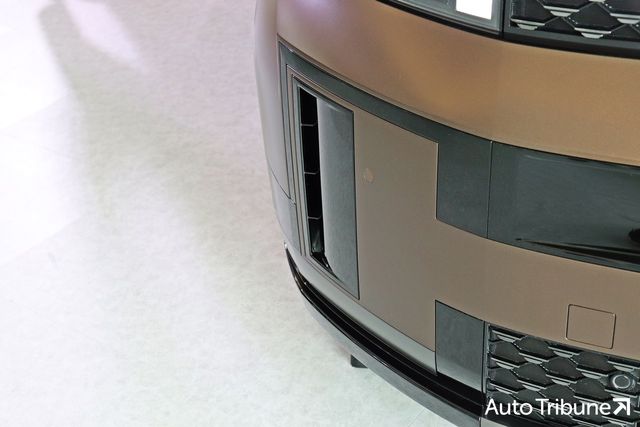 ▲신형 싼타페 범퍼 측면의 에어 덕트(사진=최현진 기자)