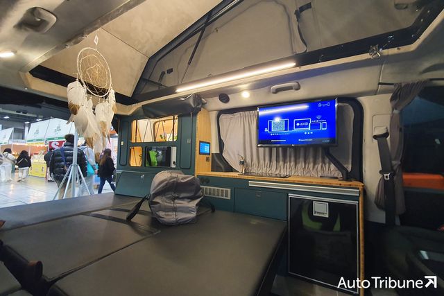 ▲박람회장에서 만난 유로밴 홈의 실내(사진=양봉수 기자)