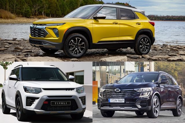 ▲쉐보레 트레일블레이저, 르노코리아 QM6, KG모빌리티 티볼리(사진=각 브랜드)