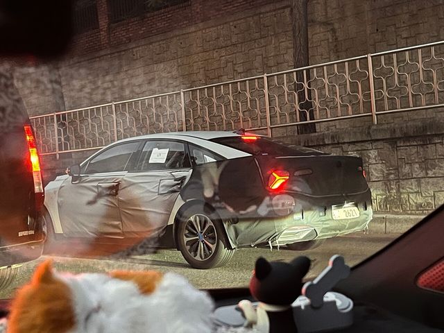 ▲K8 부분변경 스파이샷(사진=오토스파이넷)