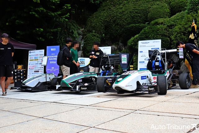 ▲국민대학교 자작차 동아리 KORA 모터쇼 현장(사진=최현진 기자)