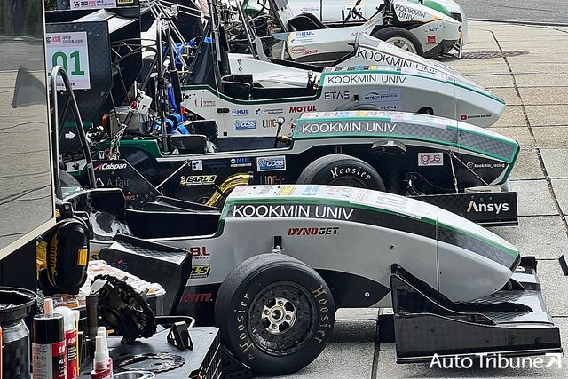 ▲국민대학교 자작차 동아리 KORA 모터쇼 현장(사진=최현진 기자)