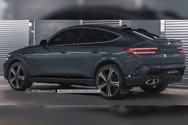 ▲제네시스 GV80 쿠페 디자인 수정(사진=유튜브 '뉴욕맘모스')