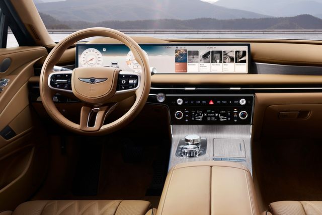 ▲제네시스 G80 부분변경 모델 실내(사진=제네시스)