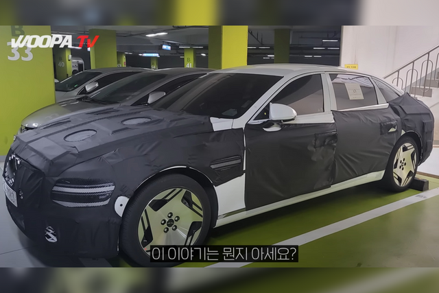 ▲G80 전동화 모델 롱휠베이스(사진=유튜브 '우파TV')