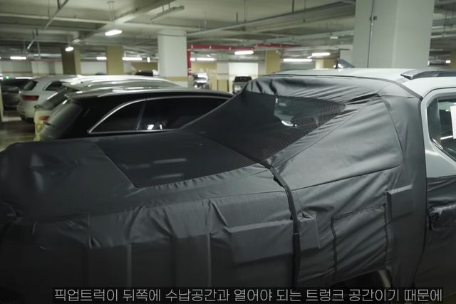 ▲기아 타스만 스파이샷(사진=유튜브 '우파TV')