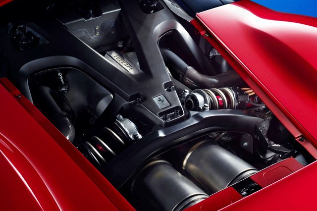▲F80에 탑재한 V6 3.0L 트윈터보 엔진(사진=페라리)