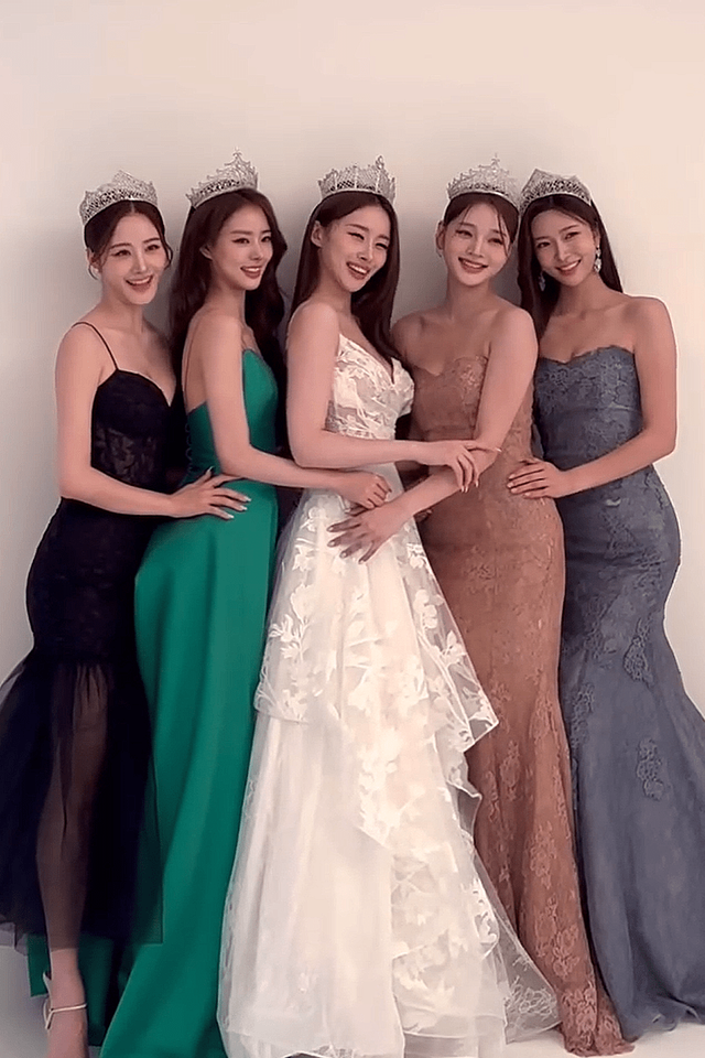 ▲왼쪽부터 이재원, (선)박희선, (진)김채원, (미)윤하영, 박예빈 (사진=김채원 SNS)