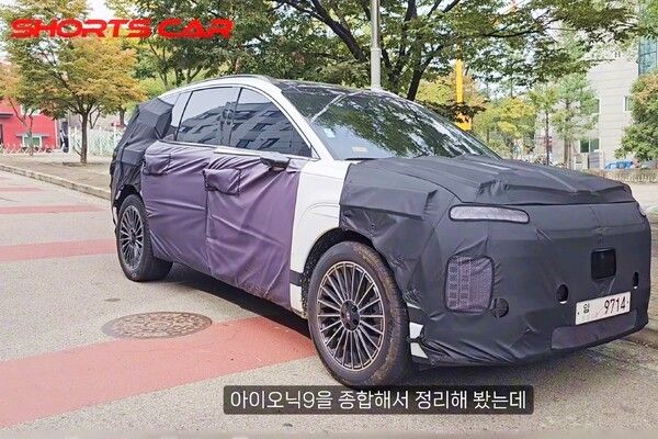 ▲현대 아이오닉 9 테스트카(사진=유튜브'숏카')