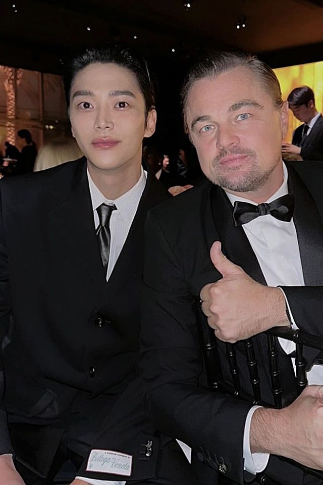 ▲로운-레오나르도 디카프리오(사진=로운 SNS)