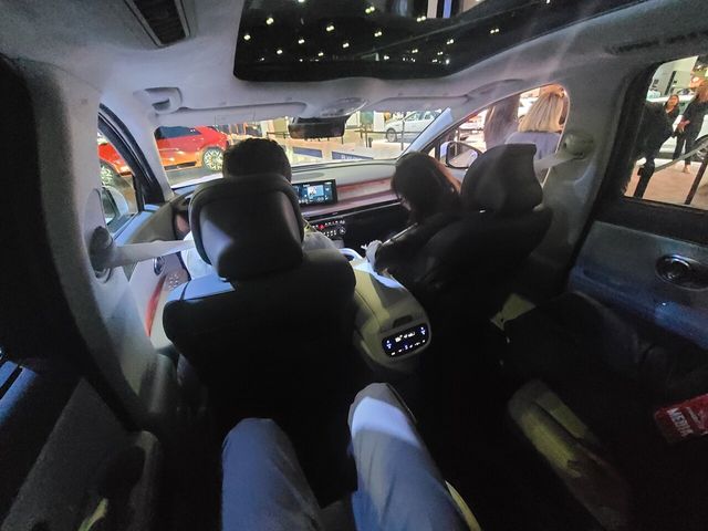 ▲아이오닉9 2열에 앉아 바라본 모습(사진=연합뉴스)