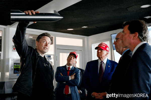 ▲일론 머스크, 도널드 트럼프 (사진=gettyimagesKOREA)