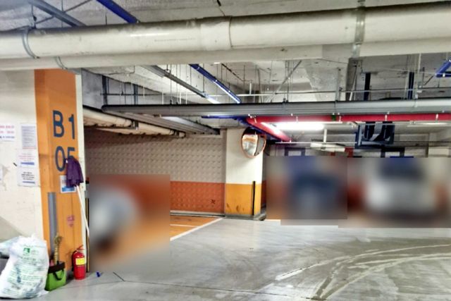 ▲주차 침범 피해 당시 해당 주차장 상황(사진=보배드림)