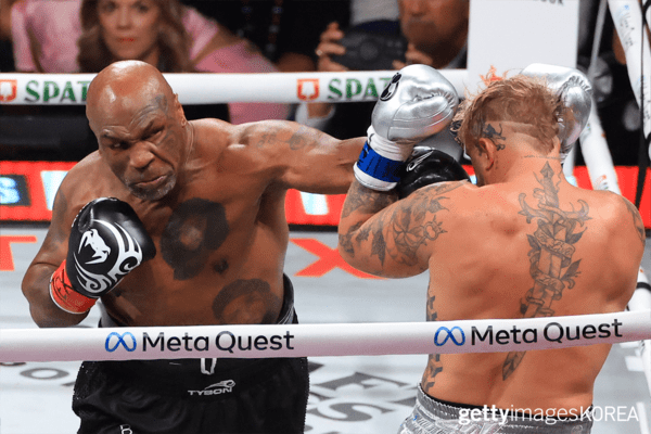 ▲제이크 폴, 마이크 타이슨 (사진= gettyimagesKOREA)