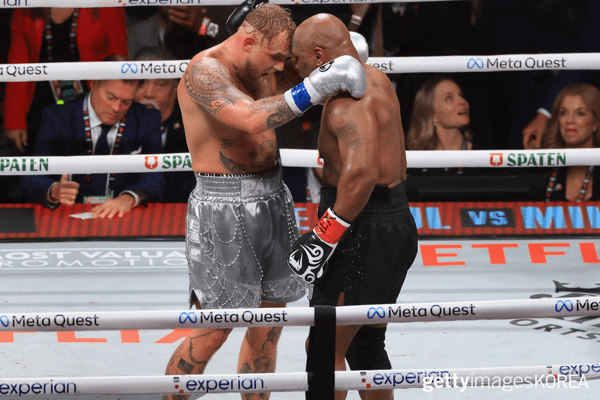 ▲제이크 폴, 마이크 타이슨 (사진= gettyimagesKOREA)