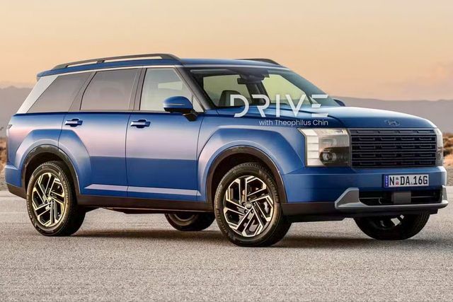 ▲현대차 신형 팰리세이드 예상도(사진=drive)