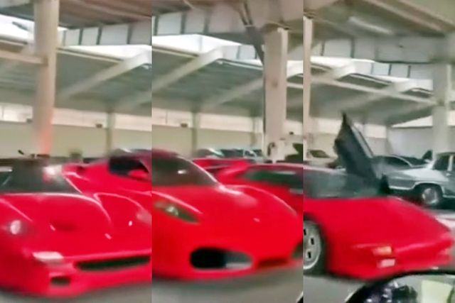 ▲바샤르 알아사드 차고에 있는 F50, F430, 디아블로(사진=유튜브 'The Times and The Sunday Times')