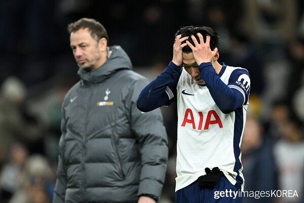 ▲8일 영국 런던 토트넘 홋스퍼 스타디움에서 열린 토트넘 홋스퍼 FC와 첼시 FC의 프리미어 경기 중 낙담하는 손흥민 (사진= gettyimagesKOREA)